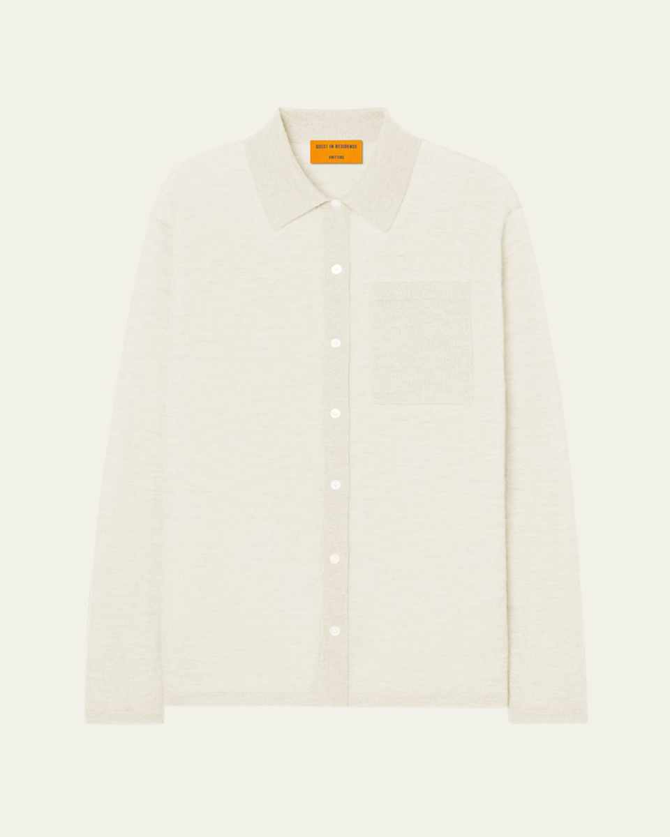 Showtime Cashmere Collared Button-Front Shirt